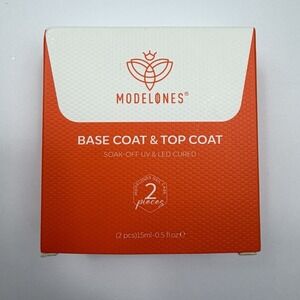 Modelones Base Coat & Top Coat Set UV LED Soak Off Gel Polish Duo 15ml